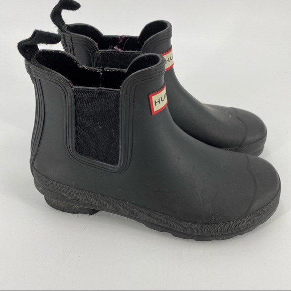 Hunter Shoes - Hunter Chelsea ankle black rubber boots